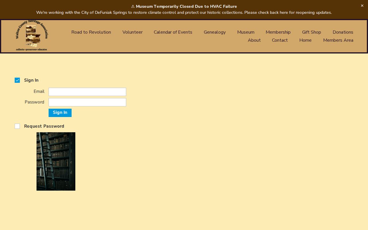 Walton County Heritage library page listing Okaloosa County directory holdings
